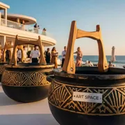 Аренда Эстафета с чугунками в пляжном клубе Del Mar — ART SPACE
