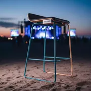 Аренда Табурет барный Лофт 11 М с подножкой на пляже «Ривьера» — ART SPACE