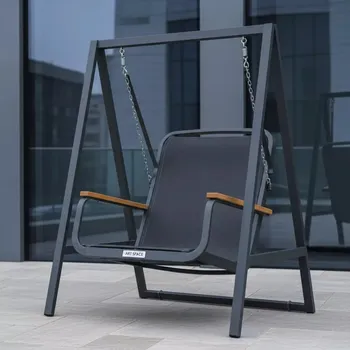 Аренда Качели Malmo антрацит серый алюминий тик в отеле Hyatt Regency Sochi — ART SPACE