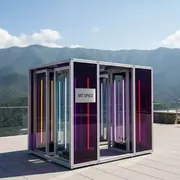 Аренда Поп ап стенд с шоукейсами на курорте «Газпром» (Альпика) — ART SPACE