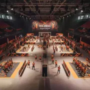 Аренда Тимбилдинг георгиевского цвета в Red Arena — ART SPACE