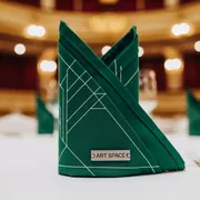 Аренда Салфетка зелёная 45х45 см в Зимнем театре — ART SPACE