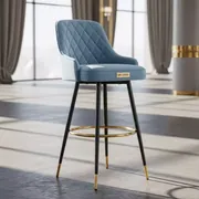 Аренда Барный стул Гардур голубой велюр в Mercure Сочи Центр — ART SPACE