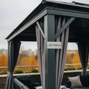 Аренда Шатер Harmony металлический со шторами в ресторане «Баран-Рапан» — ART SPACE