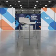Аренда Барный стул Morbido белый на Сочи Автодроме — ART SPACE