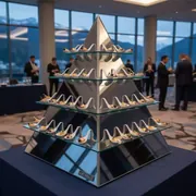 Аренда Этажерка Пирамида 108 ложек 55х55х55 см в Golden Tulip Rosa Khutor — ART SPACE
