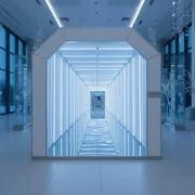 Аренда Фотозона неоновый тоннель в Alpha Sirius — ART SPACE