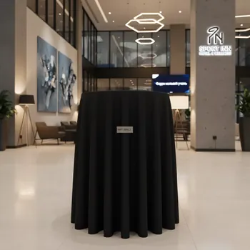 Аренда Скатерть круглая черная для коктейльного стола в Sport Inn Hotel & Wellness — ART SPACE