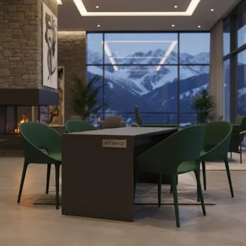 Аренда Комплект мебели пластиковой Step Riva в Golden Tulip Rosa Khutor — ART SPACE