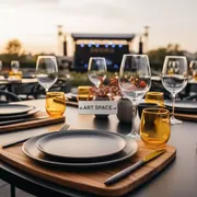 Аренда Посуда для фуршетов банкетов свадеб в ресторане «Brunello» — ART SPACE