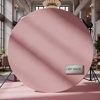 Аренда Фон круглый розовый в ресторане «Voda» — ART SPACE