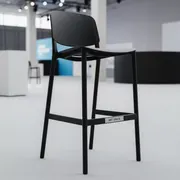 Аренда Стул пластиковый барный черный Air Bar в Gamma Sirius — ART SPACE
