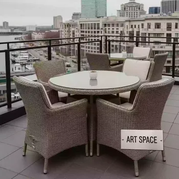 Аренда Комплект плетеной мебели T282ANT Y137C W56 light brown в ресторане «Паруса» — ART SPACE