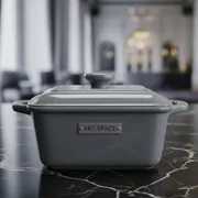 Аренда Форма квадратная с ручками серая 68х68 мм 90 мл высота 35 мм в Grand Karat Sochi — ART SPACE