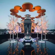 Аренда Фотозона на Масленицу оформленная в русском стиле в Karat Resort — ART SPACE