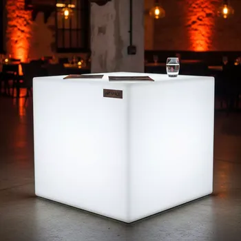 Аренда Стол светящийся Cubo 50 Double 220V White в ресторане «Voda» — ART SPACE