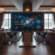 Аренда Интерактивная панель Android 110 дюймов в ресторане «D.O.M» — ART SPACE