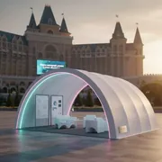 Аренда Шатер арочный 6х6 в отеле «Богатырь» — ART SPACE