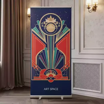 Аренда Стенды ролл ап баннерные в ресторане «Магадан» — ART SPACE