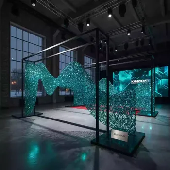 Аренда Фотозона из пайеток цвета морской волны на Сочи Автодроме — ART SPACE