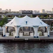 Аренда Шатер пагода 5х15 м в ресторане «Паруса» — ART SPACE