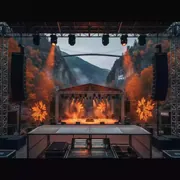 Аренда Оснащение концерта группы Сурганова и Оркестр в Skypark Sochi — ART SPACE