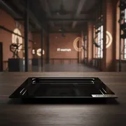 Аренда Поднос прямоугольный Zeiher чёрный 42х42 см стекло в Sport Inn Hotel & Wellness — ART SPACE