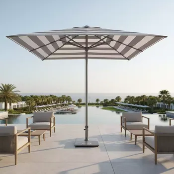 Аренда Зонт Leonardo Telescopic 4х4 м в Karat Resort — ART SPACE