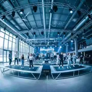 Аренда Новый год с батутами в Керлинговом центре «Ледяной куб» — ART SPACE