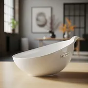Аренда Салатник Капля фарфор 700 мл D240 L230 H46 мм в лофте «Студия 21» — ART SPACE