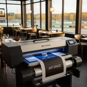 Аренда Плоттер УФ Mimaki UJF 3042MkII e в ресторане «D.O.M» — ART SPACE