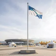 Аренда Флагшток Авторитет 12 м в ледовой арене «Шайба» — ART SPACE