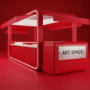 Аренда Киоск LeKiosque Red 150×130 на пляже «Мандарин» — ART SPACE