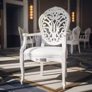 Аренда Стул Наполеон белый пластиковый в Bridge Resort — ART SPACE