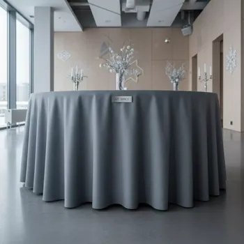 Аренда Скатерть круглая серая диаметр 3 м в Stella di Mosca — ART SPACE