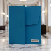 Аренда Папка конверт с кнопкой Attache А4 180 мкм синяя в Университете «Сириус» — ART SPACE
