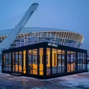 Аренда Павильон 50 кв.м ширина 10 м на арене «Фишт» — ART SPACE