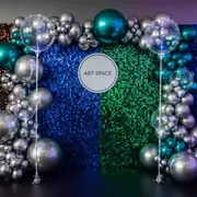 Аренда Фотозоны из пайеток с воздушными шарами в Pullman Sochi Centre — ART SPACE