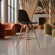 Аренда Стул Eames DSW Butterfly барный черный в Courtyard by Marriott Sochi — ART SPACE