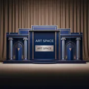 Аренда Конструкция под баннер для конференций в Зимнем театре — ART SPACE
