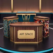 Аренда Трибуны и столы ведущего 4 в Sochi Marriott Krasnaya Polyana — ART SPACE