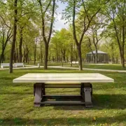 Аренда Стол Pawook К 100 натуральный слоновая кость в парке «Ривьера» — ART SPACE