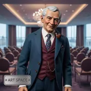 Аренда Фигура ростовая дедушка в Зимнем театре — ART SPACE