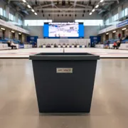 Аренда Кашпо Prosperplast Urbi Square антрацит в Керлинговом центре «Ледяной куб» — ART SPACE