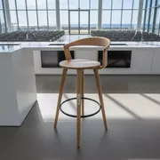 Аренда Стул деревянный полубарный Nym на Сочи Автодроме — ART SPACE