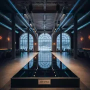 Аренда Свет для показа мод в ресторане «Паруса» — ART SPACE