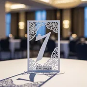 Аренда Нумерация столов резная белая в отеле Hyatt Regency Sochi — ART SPACE