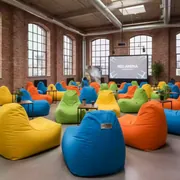 Аренда Кресло мешок Бинбэг разноцветное в Red Arena — ART SPACE
