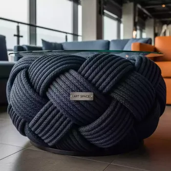 Аренда Столик кофейный плетеный Knot в Grand Karat Sochi — ART SPACE