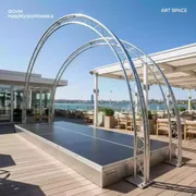 Аренда Сцена арочная металлик 16х12 м в ресторане «Sanremo» — ART SPACE